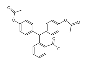 2-(4,4'-diacetoxy-benzhydryl)-benzoic acid结构式