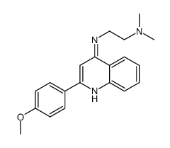 N-[2-(4-methoxyphenyl)quinolin-4-yl]-N',N'-dimethylethane-1,2-diamine结构式