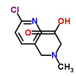 N-[(6-Chloro-3-pyridinyl)methyl]-N-methylglycine Structure