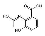 Benzoic acid, 2-(acetylamino)-3-hydroxy- (9CI) structure
