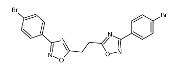 5,5'-(1,2-ethanediyl)-bis[3-(p-bromophenyl)-1,2,4-oxadiazole]结构式