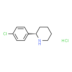 (S) -2-(4-氯苯基)哌啶盐酸盐结构式