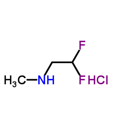 2,2-difluoro-N-methylethanamine hydrochloride Structure