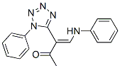 But-3-en-2-one, 4-phenylamino-3-(1-phenyl-5-tetrazolyl)-结构式