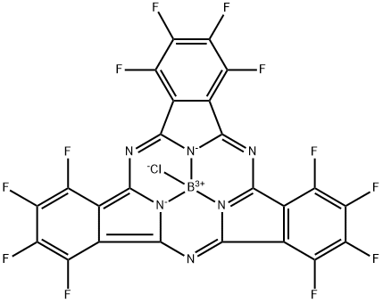 Boron bromide dodecafluoro-subphthalocyanine Structure