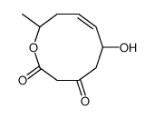 6-hydroxy-2-methyl-2,3,6,7-tetrahydrooxecine-8,10-dione Structure