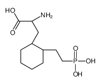 (2S)-2-amino-3-[(1R,2S)-2-(2-phosphonoethyl)cyclohexyl]propanoic acid Structure