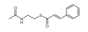 (E)-S-2-acetamidoethyl 3-phenylprop-2-enethioate结构式