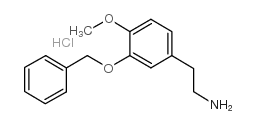 2-(3-苄氧基-4-甲氧基苯基)-乙胺盐酸盐结构式