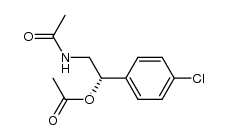 (S)-2-acetamido-1-(4-chlorophenyl)ethyl acetate结构式