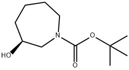 (S)-3-羟基氮杂环庚烷-1-羧酸叔丁酯结构式