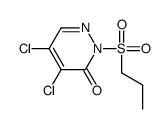 4,5-dichloro-2-propylsulfonyl-pyridazin-3-one Structure