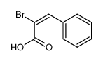 (E)-2-Bromo-3-phenyl-2-propen-1-oic acid Structure