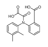 2-(2,3-dimethyl-N-oxaloanilino)benzoic acid Structure