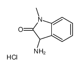 3-氨基-1-甲基吲哚啉-2-酮盐酸盐结构式