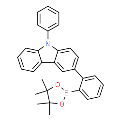 9-苯基-3-[2-(4,4,5,5-四甲基-1,3,2-二氧杂环戊硼烷-2-基)苯基]-9H-咔唑图片
