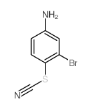 3-溴-4-硫代氰酰基苯胺结构式