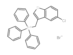 (5-chloro-1-benzothiophen-3-yl)methyl-triphenylphosphanium,bromide Structure
