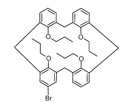 5-bromo-25,26,27,28-tetrakis(1-propyloxy)calix(4)arene结构式