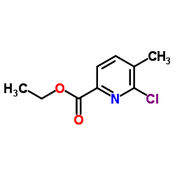 6-氯-5-甲基吡啶-2-羧酸乙酯结构式