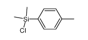 chlorodimethyl(4-methylphenyl)silane结构式