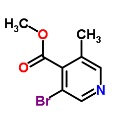 3-溴-5-甲基吡啶-4-羧酸甲酯结构式