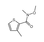 N-methoxy-N-methyl-3-methylthiophene-2-carboxamide结构式