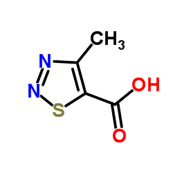 4-甲基-1,2,3-噻二唑-5-羧酸结构式