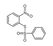 1-(benzenesulfonylsulfanyl)-2-nitrobenzene结构式