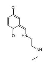 4-chloro-6-[[2-(ethylamino)ethylamino]methylidene]cyclohexa-2,4-dien-1-one Structure