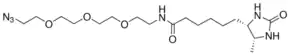 Desthiobiotin-PEG3-Azide Structure