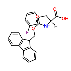 Fmoc-L-3-氟苯丙氨酸结构式