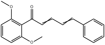 2,6-Dimethoxyphenyl-4-phenyl-buta-1,3-dienylketone结构式