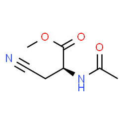 Alanine, N-acetyl-3-cyano-, methyl ester (9CI) Structure