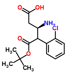 (R)-N-Boc-3-氨基-4-(2-氯苯基)丁酸结构式