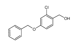 {2-chloro-4-[(phenylmethyl)oxy]phenyl}methanol Structure