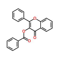 3-苯甲酰氧基黄酮结构式