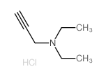 2-Propyn-1-amine,N,N-diethyl-, hydrochloride (1:1) Structure