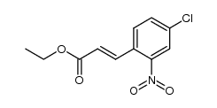 ethyl 3-(4-chloro-2-nitrophenyl)acrylate结构式