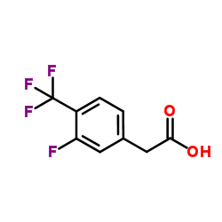 [3-Fluoro-4-(trifluoromethyl)phenyl]acetic acid structure