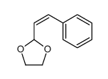 2-(2-phenylethenyl)-1,3-dioxolane结构式