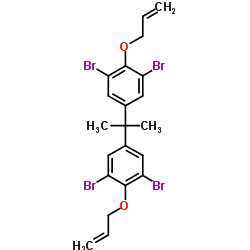 2,2-双(4-烯丙氧基-3,5-二溴苯基)丙烷结构式