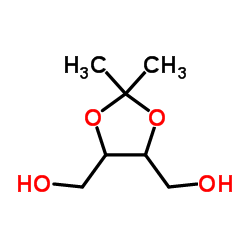 2,2-二甲基-4,5-二(羟基甲基)-1,3-二氧戊环结构式