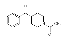 1-(4-苯甲酰基-1-哌啶)-乙酮结构式