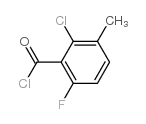 2-chloro-6-fluoro-3-methylbenzoyl chloride structure