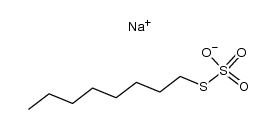 thiosulfuric acid S-octyl ester, sodium-salt Structure