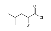 2-bromo-4-methylpentanoyl chloride结构式