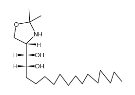 (1S,2R)-1-((S)-2,2-dimethyl-oxazolidin-4-yl)-hexadecane-1,2-diol Structure