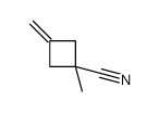 1-甲基-3-亚甲基环丁烷甲腈结构式