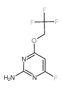 2-氨基-4-三氟乙氧基-6-氟嘧啶结构式